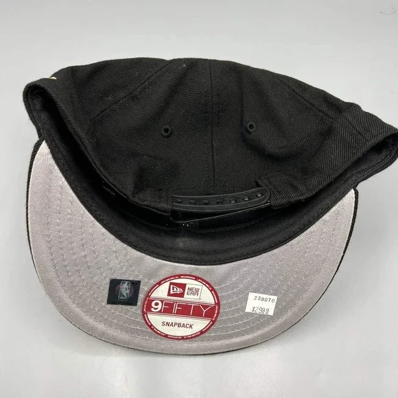 Golden State Warriors GSW Hat Men Black 9Fifty New Era NBA Snap Back Cap
